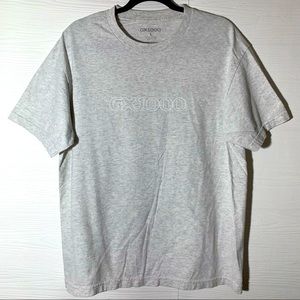 GX1000 OG Logo Ash Grey Tee Size L Minimalist Skate Streetwear